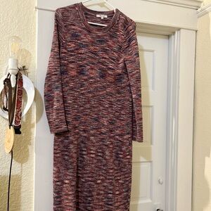 Madewell multi colored Knit Sweater Dress, Size Small